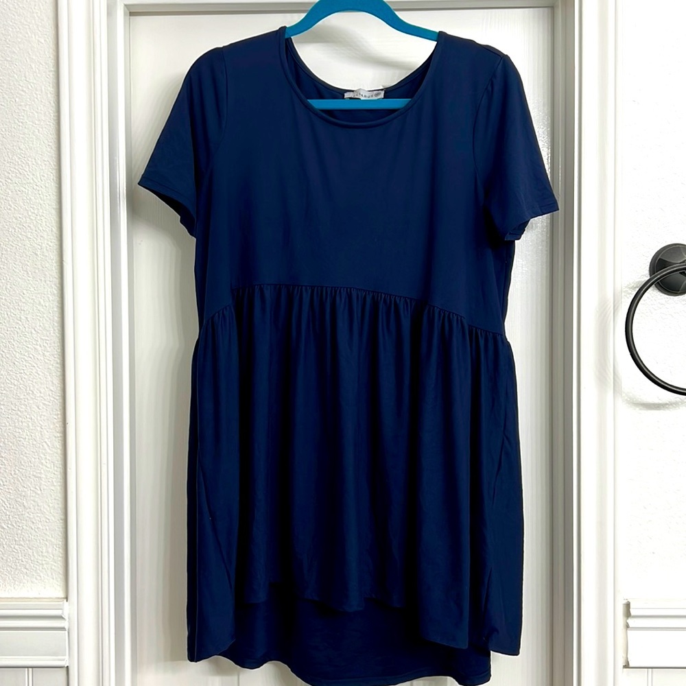 Navy High Low Tunic, size L